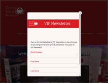 Tablet Screenshot of camanoislandmarketplace.com